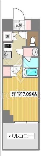 フェルテ中野　605号室　間取り