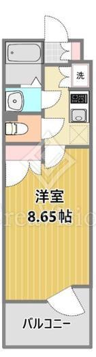 フェルテ中野　708号室　間取り