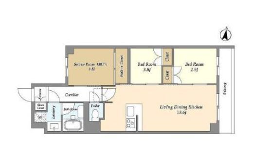 アジールコート練馬中村橋　116号室　間取り