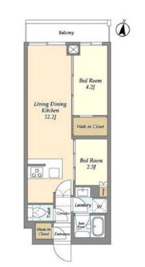 アジールコート練馬中村橋　210号室　間取り