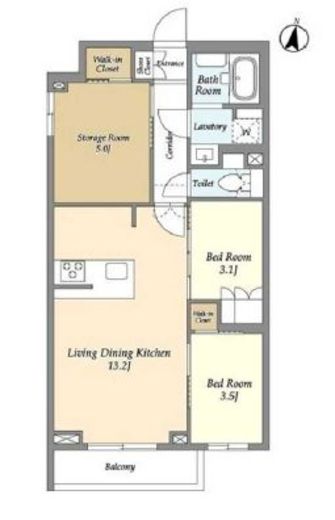 アジールコート練馬中村橋　223号室　間取り