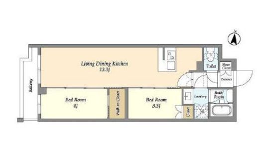アジールコート練馬中村橋　302号室　間取り