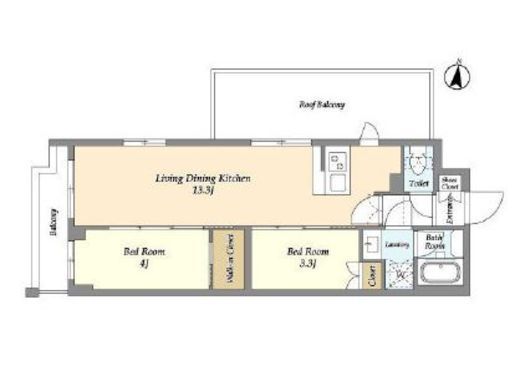 アジールコート練馬中村橋　401号室　間取り