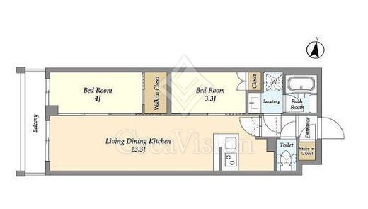 アジールコート練馬中村橋　102号室　間取り