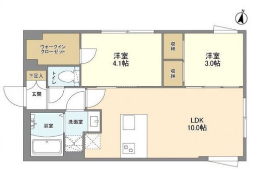 ウェルスクエア方南町Ⅱ　103号室　間取り
