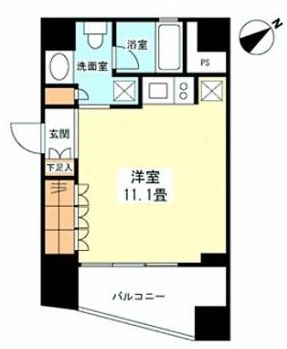 プラティーク新宿ウエスト　1002号室　間取り