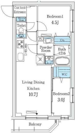プライムブリス中野富士見町I　403号室　間取り