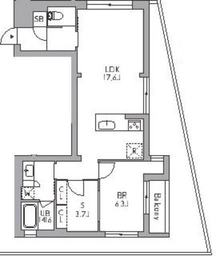 グランデュオ荻窪2 (GranDuo Ogikubo2)　104号室　間取り