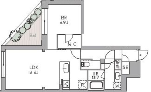 グランデュオ荻窪2 (GranDuo Ogikubo2)　202号室　間取り