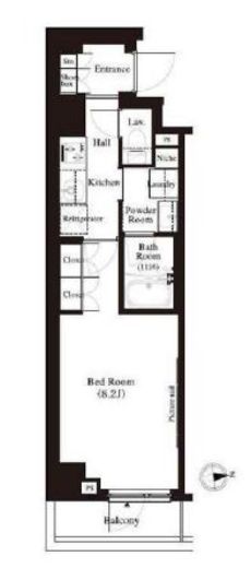 アーバンパーク江古田の森　111号室　間取り