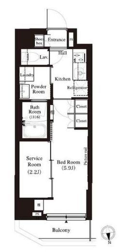 アーバンパーク江古田の森　212号室　間取り