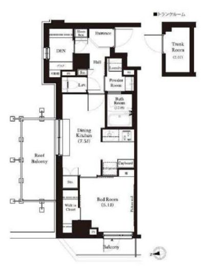 アーバンパーク江古田の森　504号室　間取り