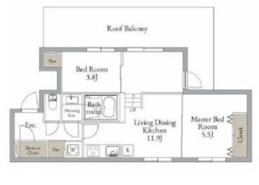 LiveFlat西荻窪 (ライブフラット西荻窪)　302号室　間取り