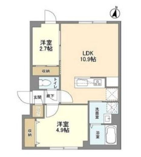 ウェルスクエア西新宿五丁目　403号室　間取り