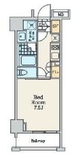 クレストコート中野富士見町　408号室　間取り