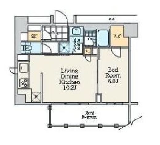 クレストコート中野富士見町　803号室　間取り