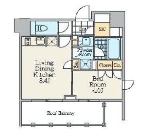 クレストコート中野富士見町　804号室　間取り