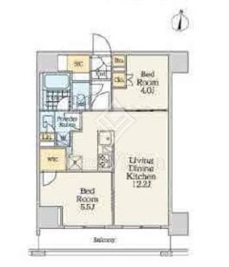 クレストコート中野富士見町　702号室　間取り