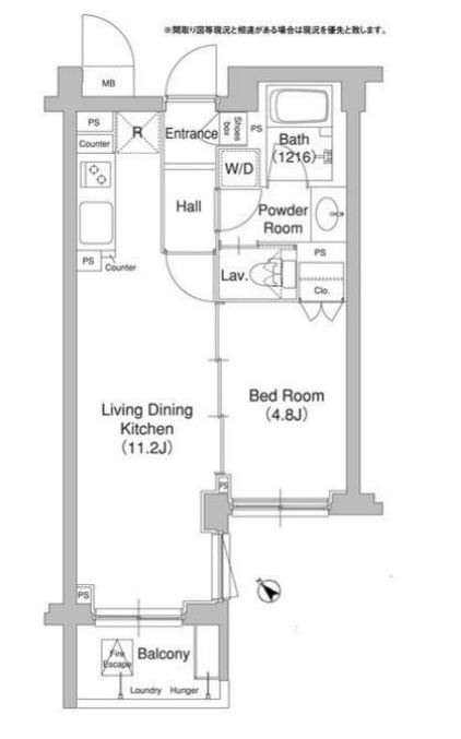 コンフォリア原宿　205号室　間取り