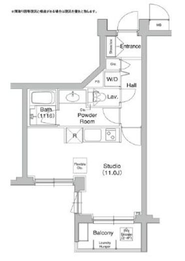 コンフォリア原宿　206号室　間取り
