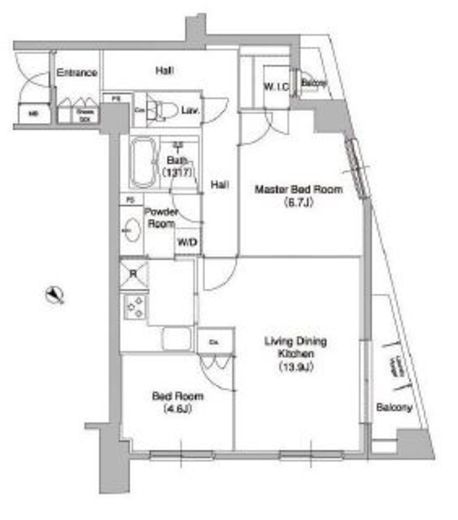コンフォリア原宿　401号室　間取り