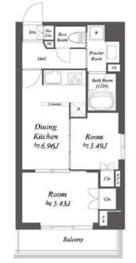ブランシエスタ荻窪　101号室　間取り
