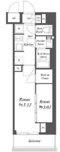 ブランシエスタ荻窪　102号室　間取り