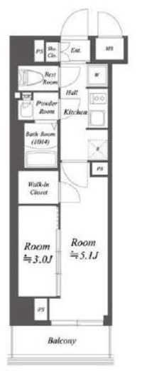 ブランシエスタ荻窪　208号室　間取り