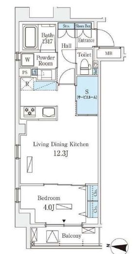 ラティエラ中野新井　202号室　間取り