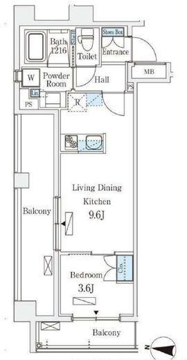 ラティエラ中野新井　302号室　間取り