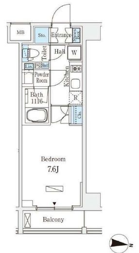 ラティエラ中野新井　304号室　間取り
