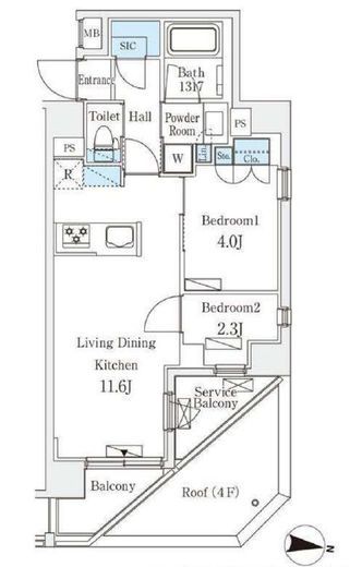 ラティエラ中野新井　601号室　間取り