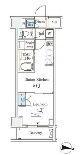 ラティエラ中野新井　603号室　間取り