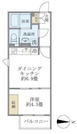 アレーロ新中野2　202号室　間取り
