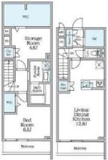 ルフォンリヴェント杉並永福　102号室　間取り