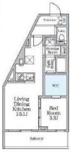 ルフォンリヴェント杉並永福　201号室　間取り