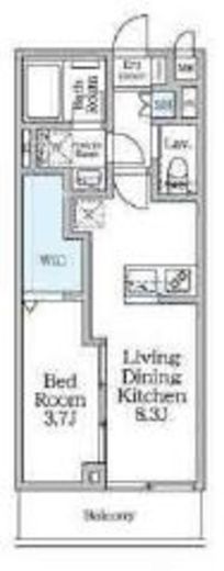 ルフォンリヴェント杉並永福　206号室　間取り