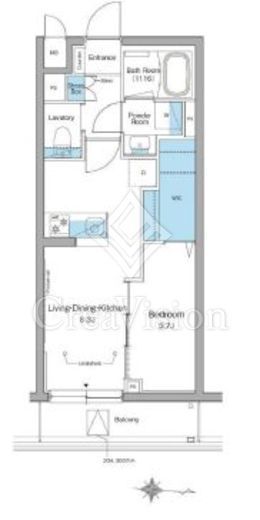 ルフォンリヴェント杉並永福　204号室　間取り