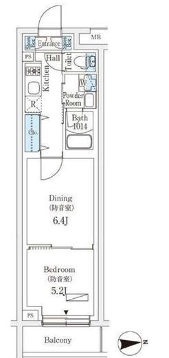 プラネソシエプラス桜台　101号室　間取り
