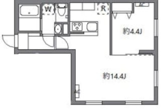 グランピア中野坂上　106号室　間取り