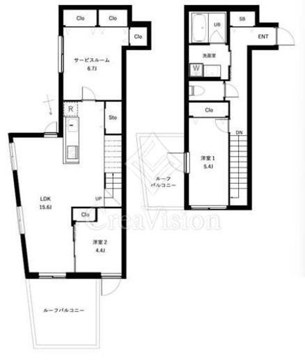 COEUR BLANC西荻窪　402号室　間取り