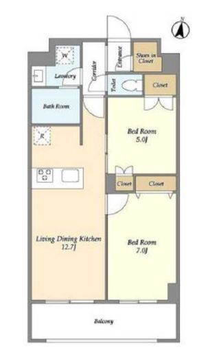 メゾンドオンディーヌ　309号室　間取り