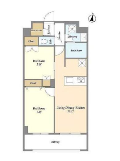 メゾンドオンディーヌ　310号室　間取り