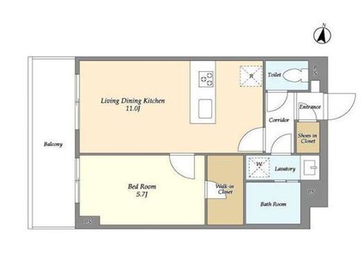 メゾンドオンディーヌ　313号室　間取り