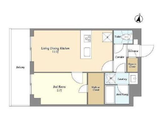 メゾンドオンディーヌ　315号室　間取り