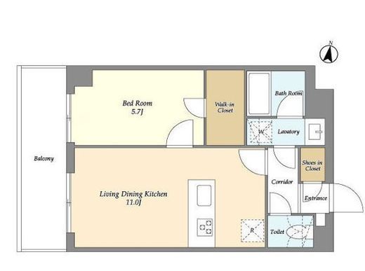 メゾンドオンディーヌ　212号室　間取り