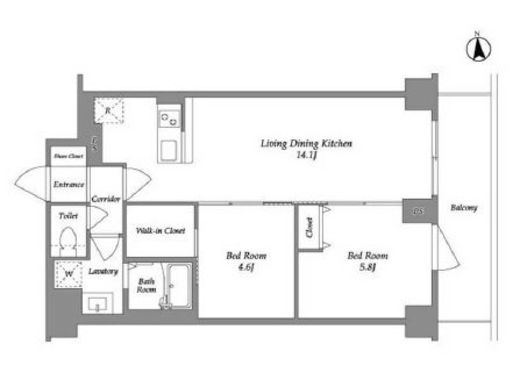 KDXレジデンス上板橋　604号室　間取り