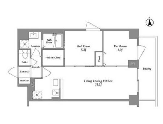 KDXレジデンス上板橋　701号室　間取り