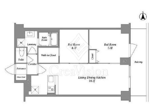 KDXレジデンス上板橋　205号室　間取り