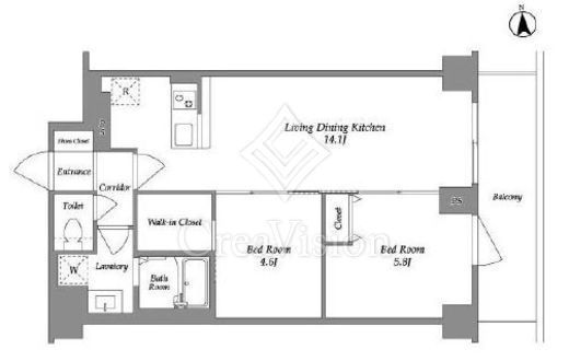 KDXレジデンス上板橋　802号室　間取り